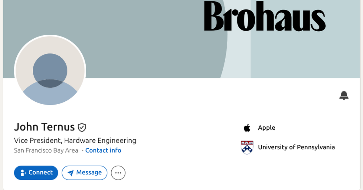 Lướt qua tài khoản LinkedIn “ít dòng” của tân CEO Apple, không ai nghĩ đây là một người đàn ông thành công