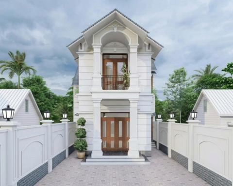 Chi phí xây nhà mái Thái 2 tầng 80m² khoảng bao nhiêu?