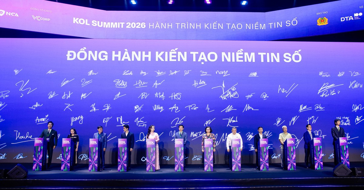 KOL Summit 2026: 34 CLB Niềm tin số và 1.500 khách mời ký cam kết đồng hành kiến tạo niềm tin số
