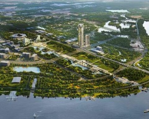 Việt Nam sắp có tòa tháp cao 388m được lấy cảm hứng từ hình tượng rồng trong văn hóa Á Đông, có bãi đỗ trực thăng và kỳ vọng trở thành “nóc nhà miền Bắc”