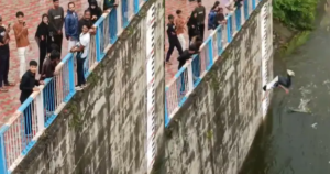 Nhảy từ độ cao 9m xuống đập nước để quay video sống ảo, người đàn ông gãy cả 2 chân