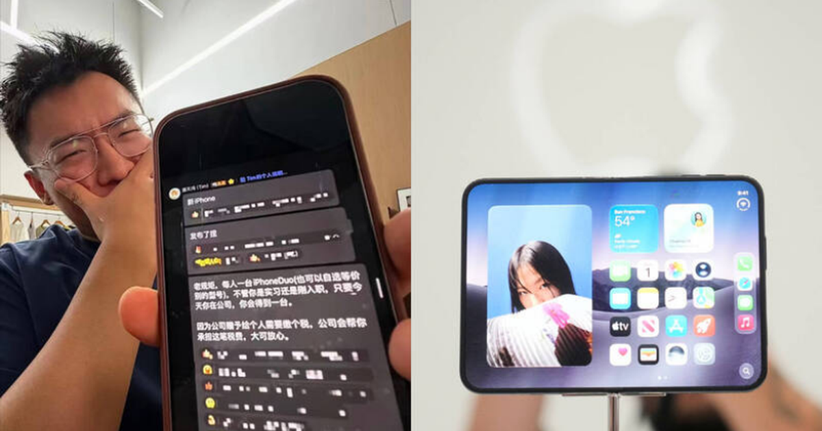 Công ty tặng iPhone Duo cho toàn bộ nhân viên, thực tập sinh cũng có phần