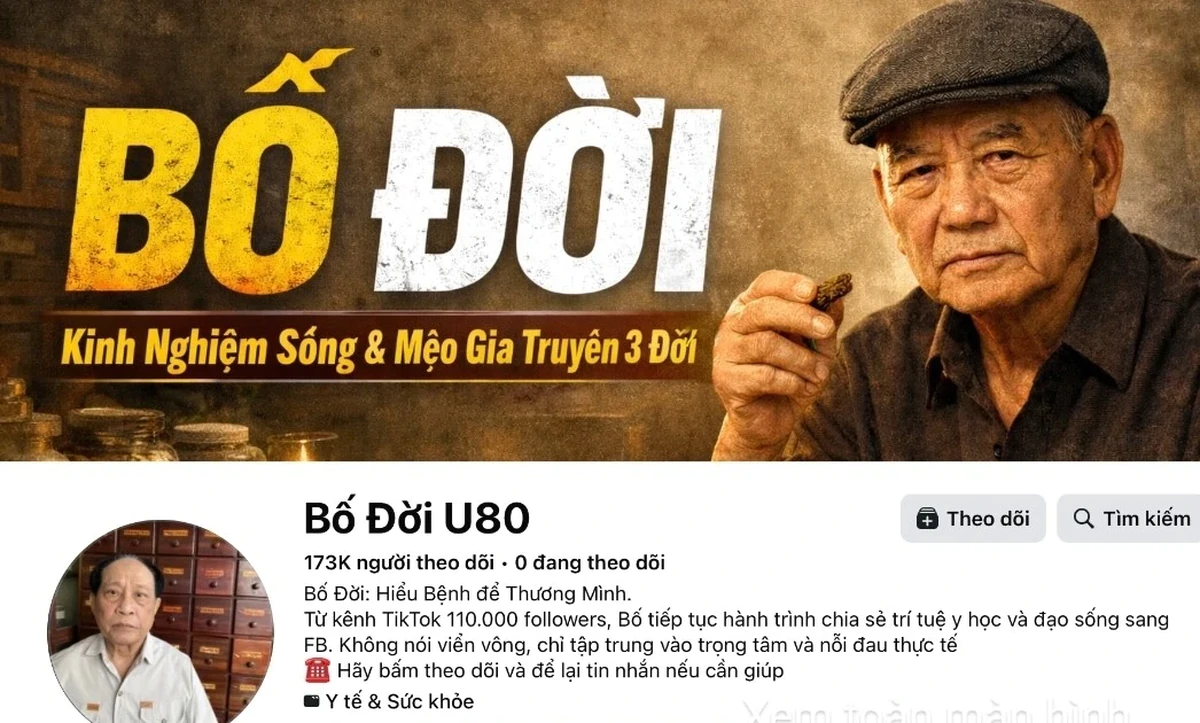 Chủ tài khoản ‘Bố Đời U80’ bị điều tra