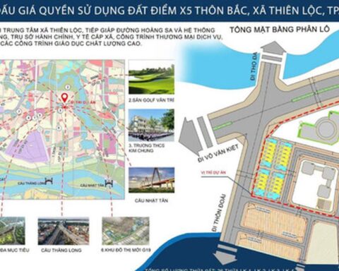 Xã Thiên Lộc đấu giá 105 thửa đất ở tại 3 khu đất