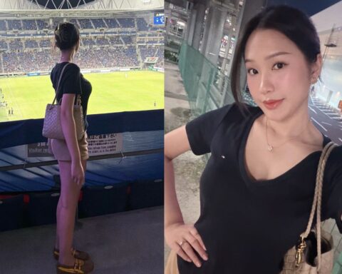 Doãn Hải My khoe đôi chân dài nuột nà khi sang Nhật Bản cổ vũ Văn Hậu thi đấu