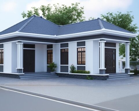 Xây nhà mái Nhật 1 tầng chữ L 140m² khoảng bao nhiêu tiền?