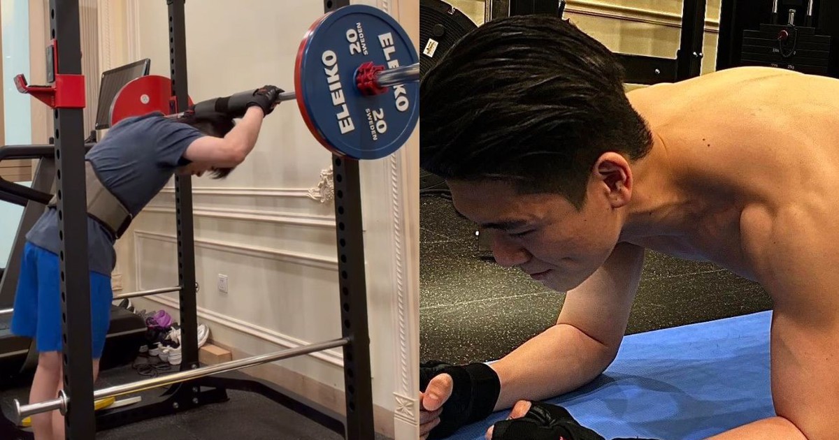 Thiếu gia nhà bầu Hiển – Đỗ Quang Vinh nâng tạ 110kg