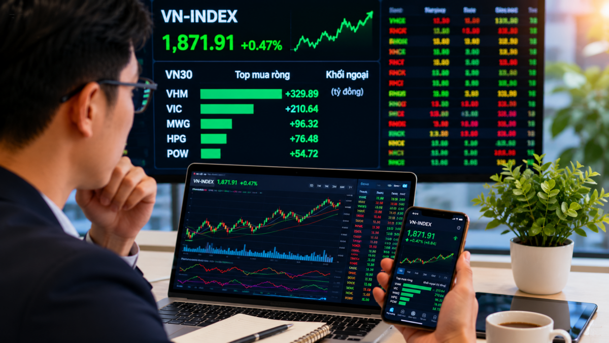 VN-Index trước phép thử Fed và nghịch lý dòng vốn tuần nâng hạng