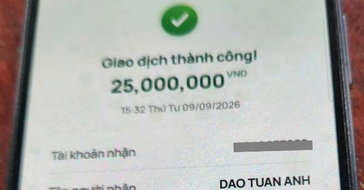 Người đàn ông SN 1970 ở Nghệ An chuyển khoản 25.000.000 đồng vào tài khoản VPBANK có tên DAO TUAN ANH: Công an vào cuộc rà soát giao dịch