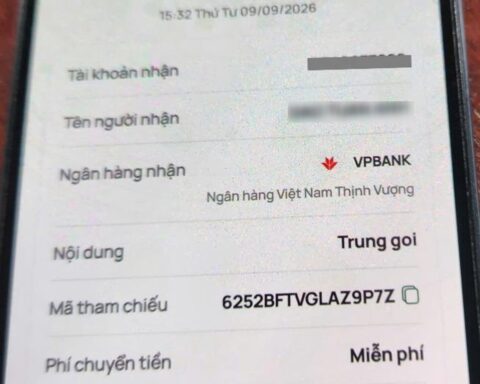 Công an xác minh giao dịch chuyển 25.000.000 đồng đ với nội dung “Trung goi”