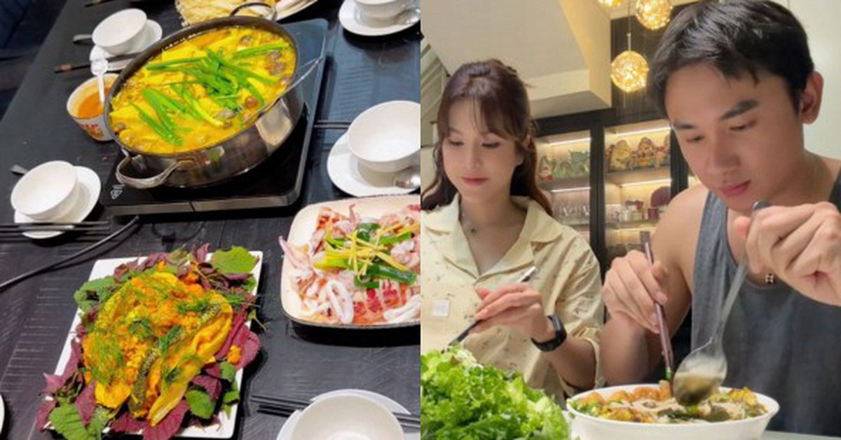 Cơm nhà của Diệp Lâm Anh và tình trẻ Phạm Kiên