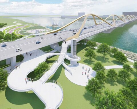 Một năm nữa, Hà Nội sẽ hoàn thành cây cầu vượt sông Hồng 16.200 tỷ đồng nối khu phố cổ với Long Biên, sở hữu thiết kế “vòm vô cực” độc đáo