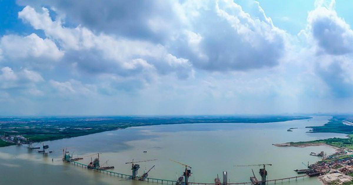 Tăng tốc thi công cầu Hồng Hà thuộc Vành đai 4 – Vùng Thủ đô