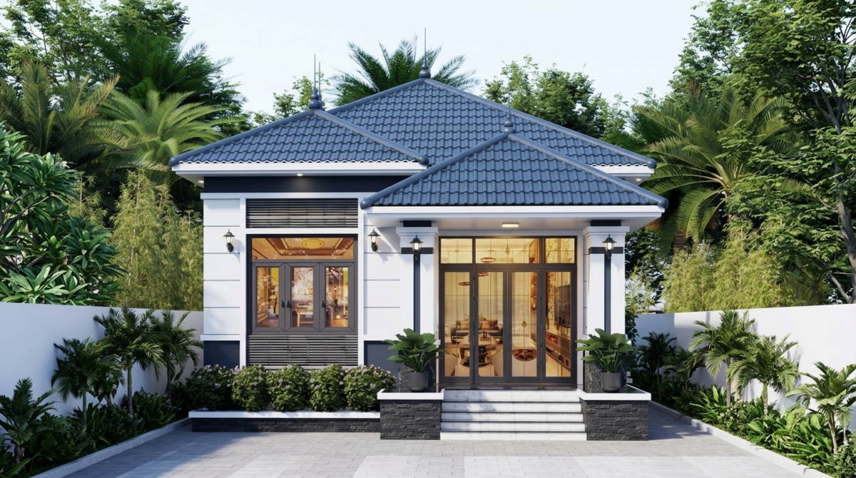 Xây nhà mái Nhật 60m² 2 phòng ngủ khoảng bao nhiêu tiền?
