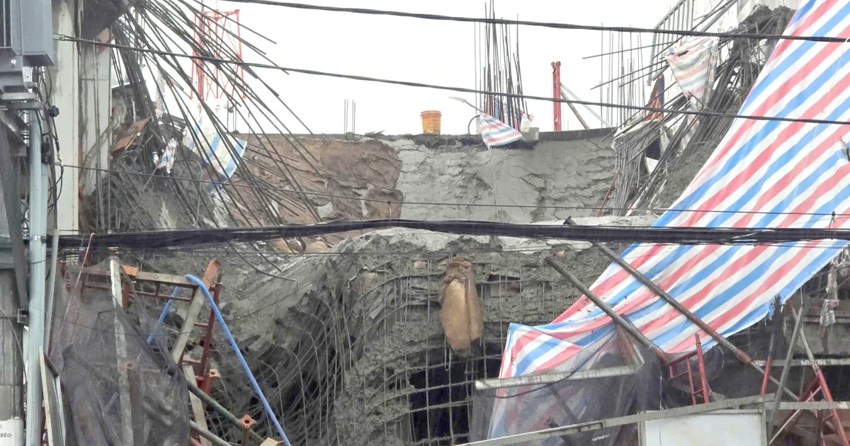 Sập giàn giáo công trình ở Cần Thơ, 3 người bị thương