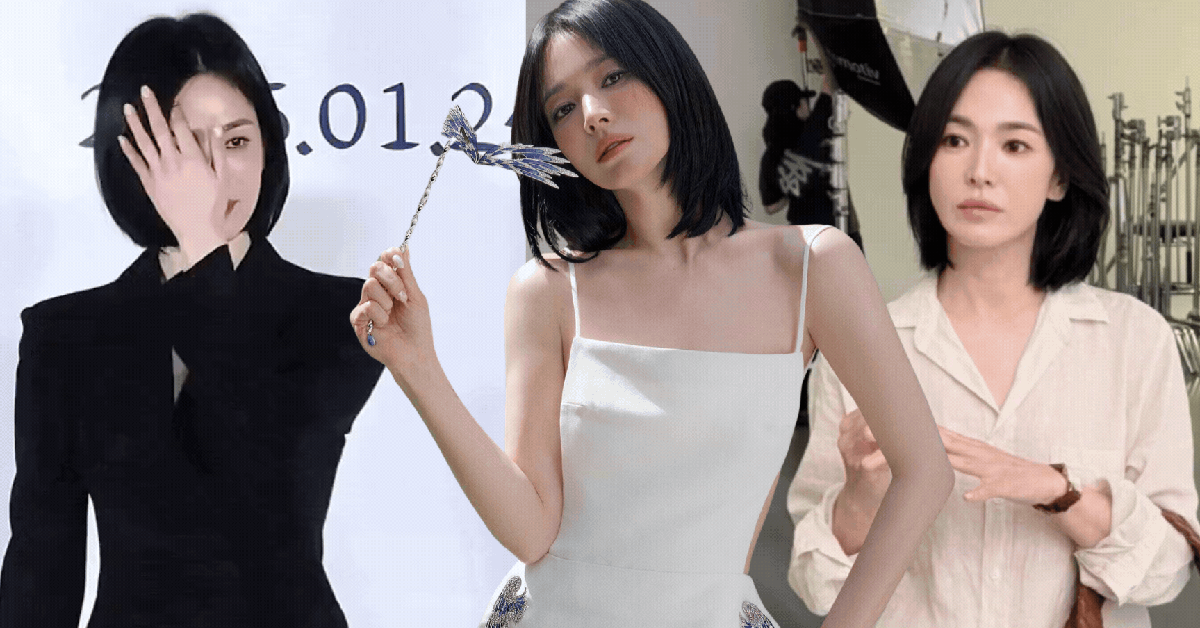 Song Hye Kyo để tóc ngắn nổi bật thần thái sang chảnh, cá tính: Chị em có ngay kiểu tóc hack tuổi cho mùa thu đông