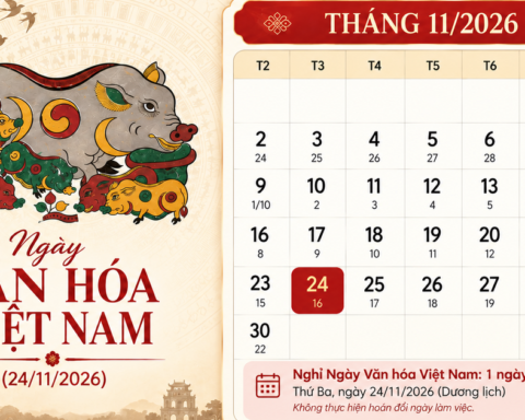 Đề xuất nghỉ 1 ngày dịp Ngày Văn hóa Việt Nam 2026, không hoán đổi làm việc