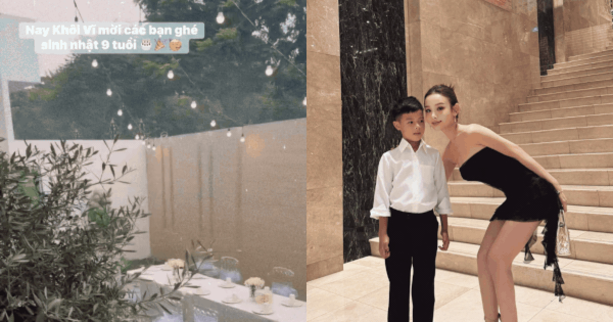 Tiệc sinh nhật trong vườn nhà 100 tỷ của thiếu gia 9 tuổi – con trai ông chủ chuỗi khách sạn TP.HCM