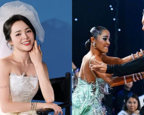 Kiện tướng Đặng Thu Hương – bạn nhảy của Phan Hiển bất ngờ diện váy cưới xinh đẹp rạng rỡ
