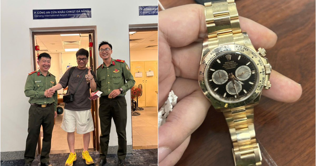 Công an xác minh chiếc đồng hồ Rolex trị giá hơn 1,6 tỷ đồng nằm tại khu vực soi chiếu Cảng hàng không quốc tế Đà Nẵng