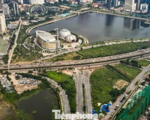 Đường nối Phạm Hùng – Lê Đức Thọ dần lộ diện sau gần 10 năm dang dở