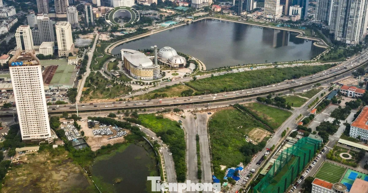 Đường nối Phạm Hùng – Lê Đức Thọ dần lộ diện sau gần 10 năm dang dở