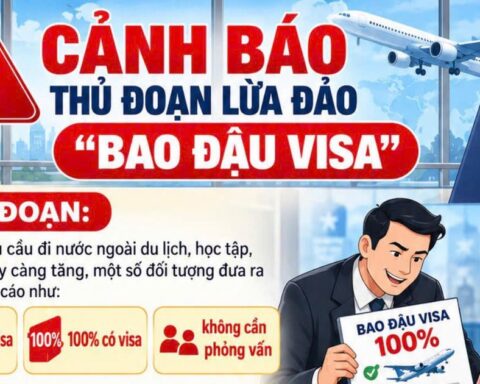 Infographic: Cảnh báo thủ đoạn lừa đảo “bao đậu visa”