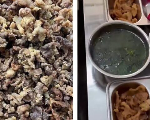 Phụ huynh kiểm tra đột xuất thấy cơm bán trú “toàn tóp mỡ”: Hiệu trưởng nói gì?