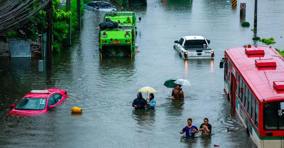 Toàn cảnh Bangkok sau gần 48 giờ mưa lớn, cả 50 quận đều là vùng thiên tai