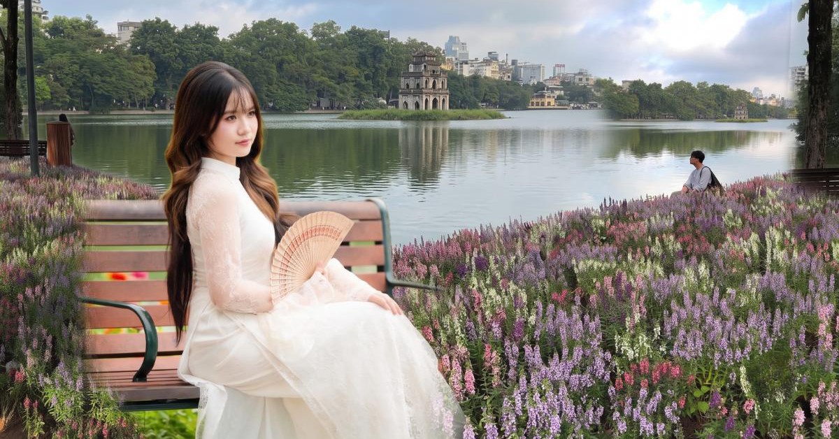 “Quyết không để các nàng thơ nhàm chán”: Hồ Gươm lại thay thảm hoa mới, Hà Nội dạo này thơ thế nhỉ!
