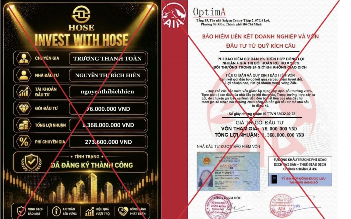 HOSE cảnh báo thủ đoạn giả mạo để lừa đảo nhà đầu tư