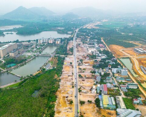 Thành phố giàu nhất miền Bắc đang làm tuyến đường rộng gấp gần 4 lần đường băng sân bay, nối Đại lộ đẹp nhất Việt Nam với tuyến cao tốc đi các tỉnh Tây Bắc