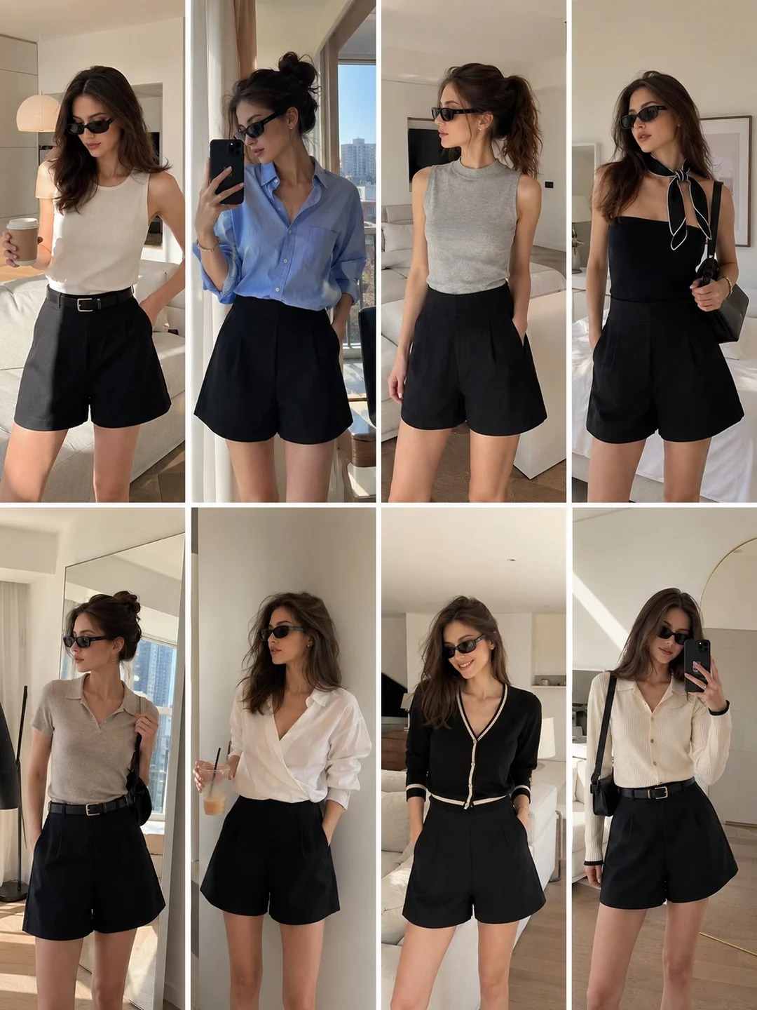 8 công thức phối đồ không thể sai với quần short đen- Ảnh 1.