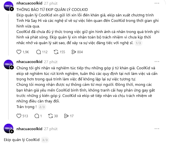 Vướng nghi vấn sử dụng thuốc lá điện tử trên sóng Tinh Hà Say Hi, nam ca sĩ xin lỗi- Ảnh 2.