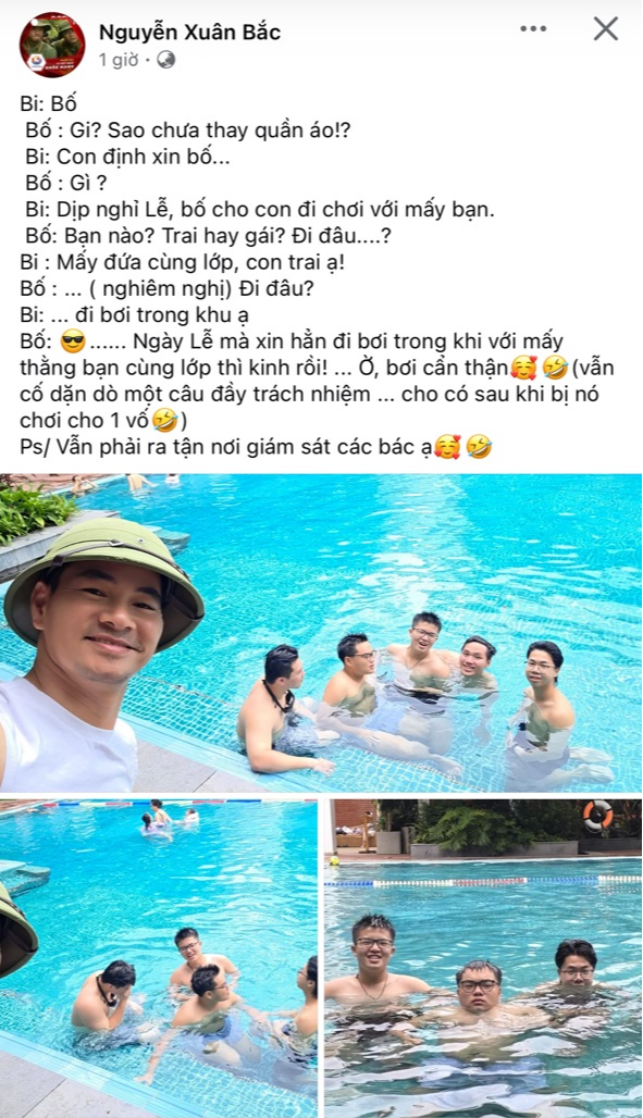 Con trai xin phép đi chơi với bạn, Cục trưởng Xuân Bắc hỏi ngay 3 câu - Ảnh 1.