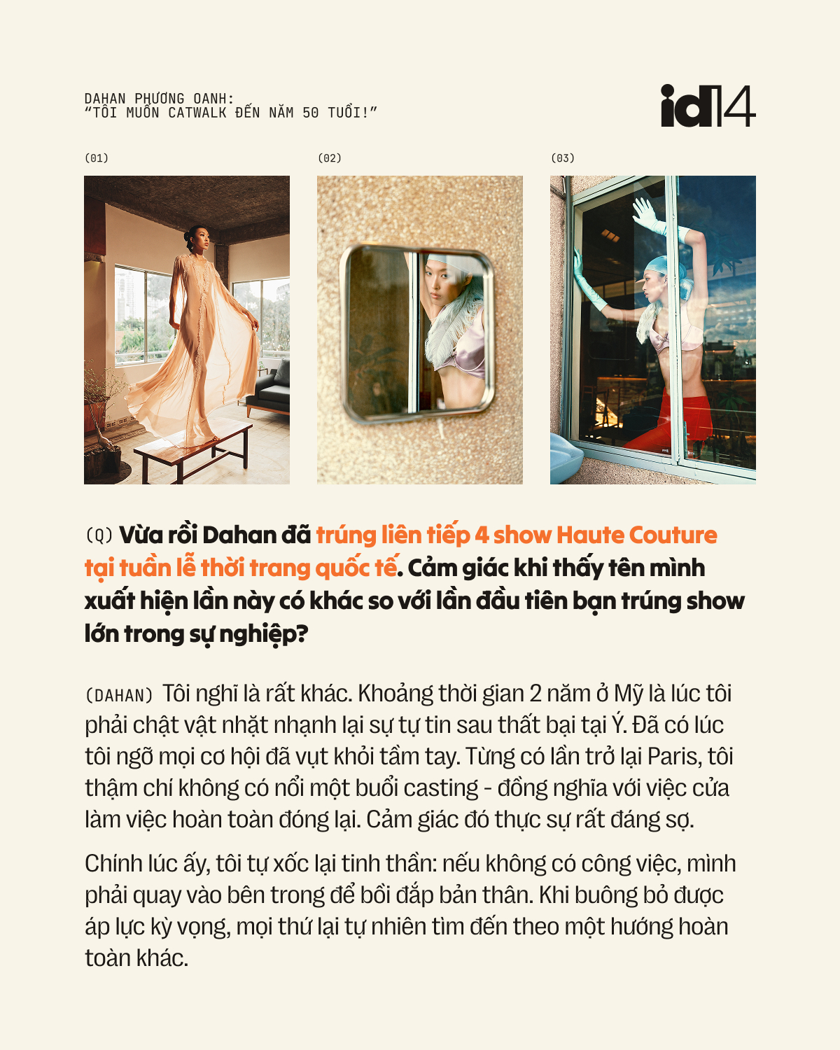 Dahan Phương Oanh: “Tôi muốn catwalk đến năm 50 tuổi! - Ảnh 8.