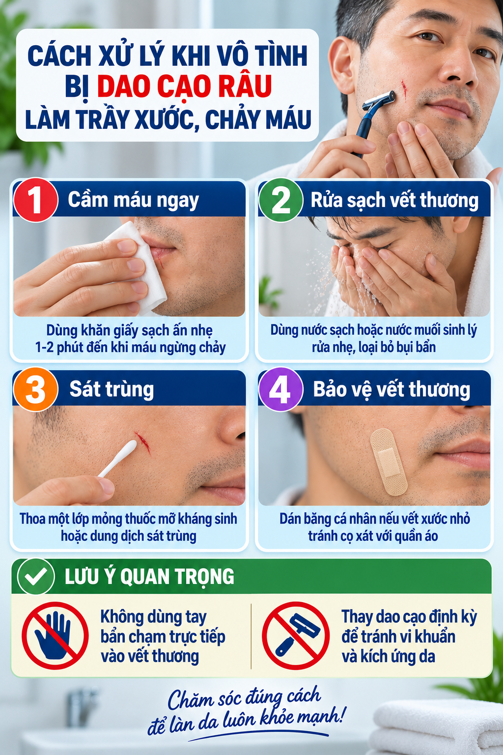 Lời khuyên cho người dùng dao cạo râu: Rửa sạch bằng nước vẫn chưa đủ- Ảnh 2.