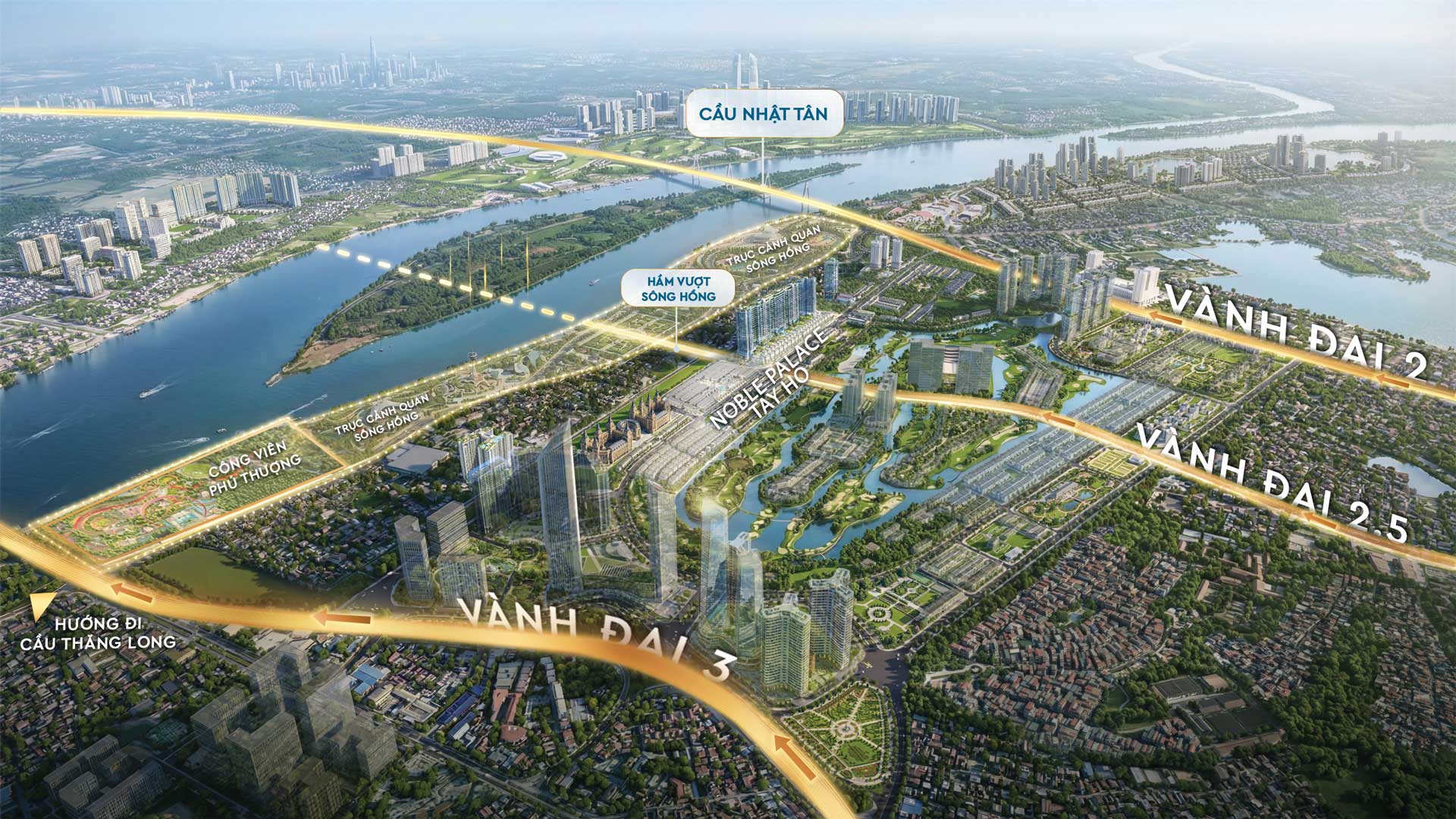Chiêm ngưỡng “phố châu Âu” sở hữu hàng trăm dinh thự sang trọng đang thành hình tại khu nhà giàu, nơi có metro đi qua, chỉ cách hồ Tây vài km  - Ảnh 2.