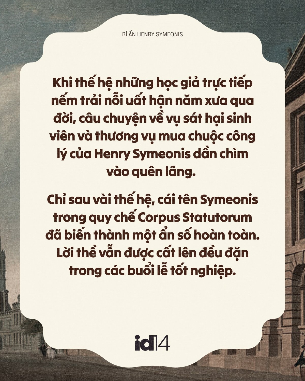 Bí ẩn Henry Symeonis: Vì sao sinh viên Oxford phải thề
