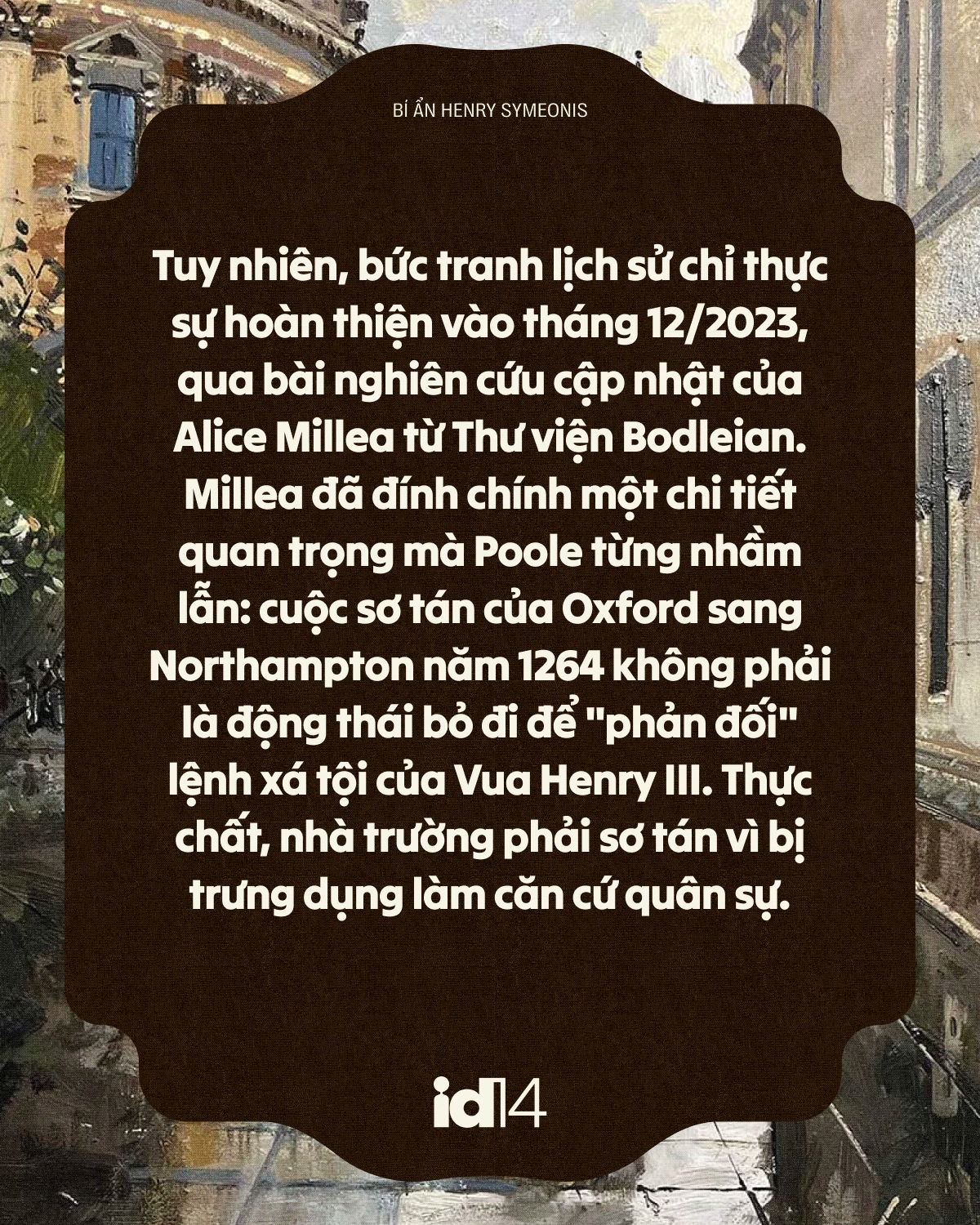 Bí ẩn Henry Symeonis: Vì sao sinh viên Oxford phải thề