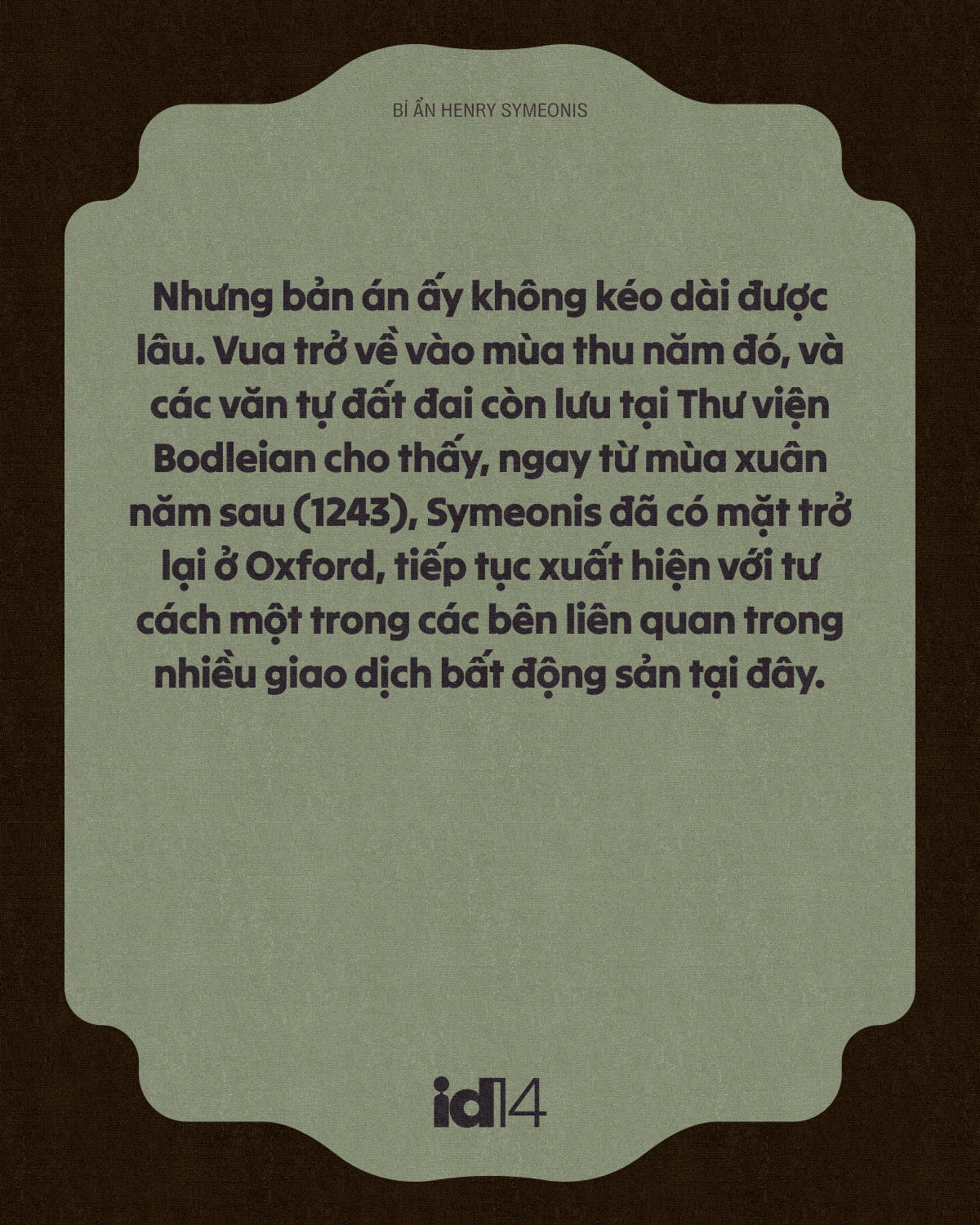 Bí ẩn Henry Symeonis: Vì sao sinh viên Oxford phải thề