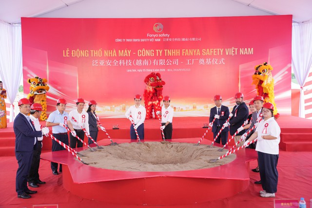 Khánh thành văn phòng VSIP Lạng Sơn và động thổ nhà máy Fanya Safety Việt Nam- Ảnh 1. Khánh thành văn phòng VSIP Lạng Sơn và động thổ nhà máy Fanya Safety Việt Nam- Ảnh 1.