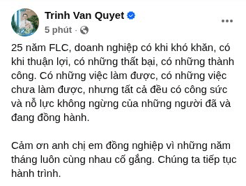 Lời cảm ơn của ông Trịnh Văn Quyết- Ảnh 1.