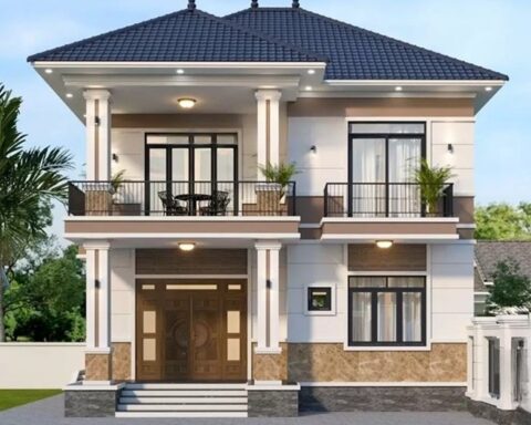 Xây nhà mái Nhật 2 tầng 75m² hết bao nhiêu tiền?