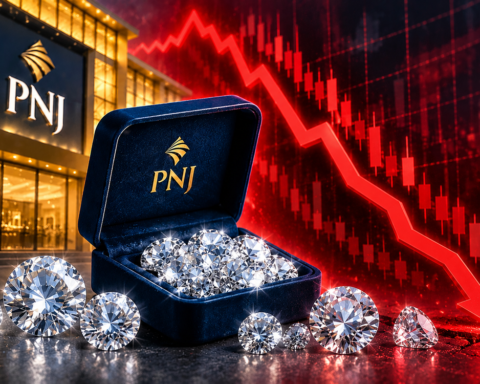 PNJ giảm sàn 4 phiên liên tiếp, một cổ phiếu khác còn “thảm” hơn với chuỗi 9 phiên lau sàn