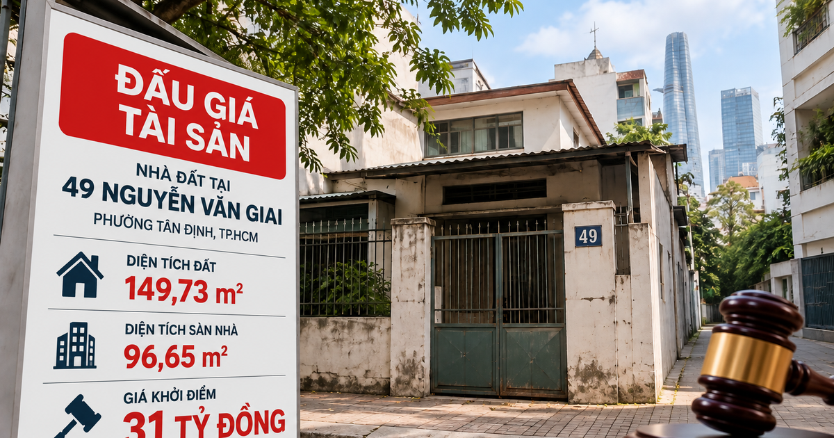 Ngân hàng rao bán mảnh đất 150m2 với giá 31 tỷ đồng