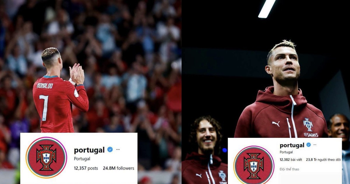 Ronaldo “dứt áo ra đi”, trang MXH của LĐBĐ Bồ Đào Nha lập tức “bay màu” hơn 1 triệu lượt theo dõi