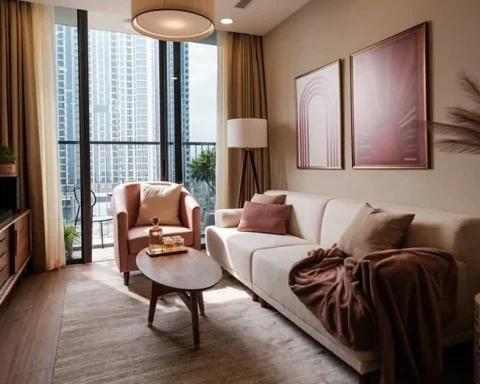 Căn hộ màu hồng mang nét hoài niệm của Mid-century Modern