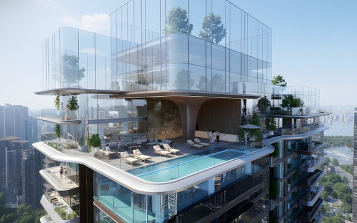 Trung tâm thủ đô xuất hiện siêu dự án có “bãi biển” cát trắng nước mặn 7.200m2, kiến trúc cảm hứng từ biển mây bảng lảng trên đỉnh núi, được vận hành bởi AI thế hệ mới