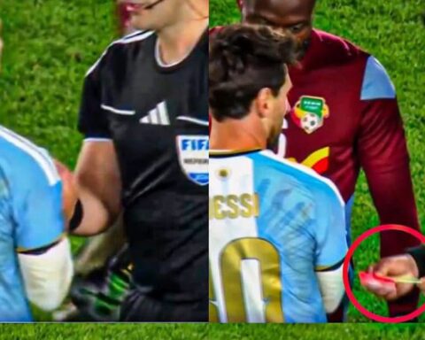 Messi nhận cả thẻ đỏ lẫn thẻ vàng từ trọng tài ngày chia tay tuyển Argentina